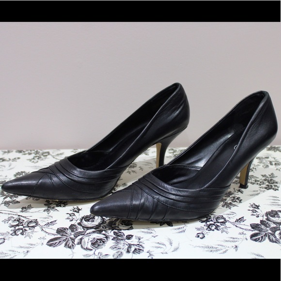 Aldo Black Genuine Leather Heels